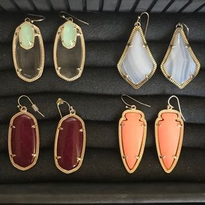 KENDRA SCOTT ELLE (maroon) EARRINGS